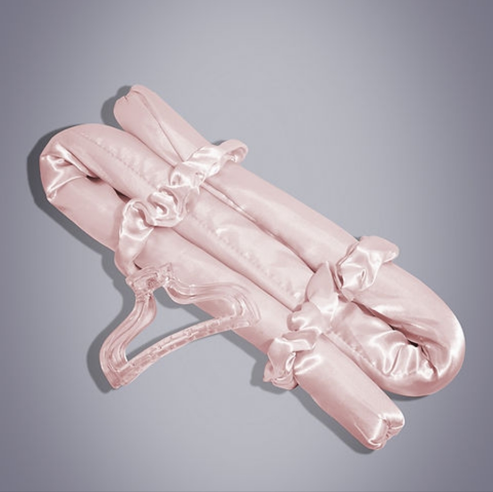 4 Piece Nature Satin Heatless Curler Set